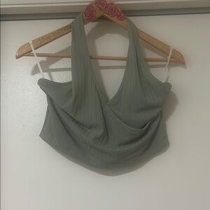 Women's Green Halter Top